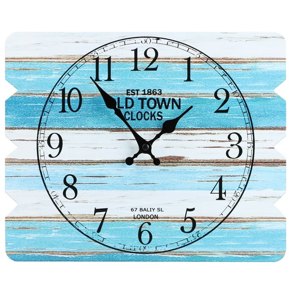 EEEkit 12 x 10'' Wall Clock, Battery Operated Silent and Non-Ticking Analog Wall Clock for Bedroom Living Room Office