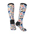 thumbnail image 4 of Fotbe Cute Sea Animals print Women's Men's Novelty Crew Socks Cotton Socks Knee High Socks for Walking,Running,Nurses,Pregnancy, 4 of 9