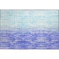 thumbnail image 2 of Addison Rugs Mayfield Washable Coastal Stripes Blue Rectangle Rug, 1'8" x 2'6", 2 of 5