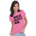 thumbnail image 3 of Worlds Okayest Mom Mothers Day Mama Womens Slim Fit Graphic Tee Brisco Brands S, 3 of 5