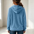 thumbnail image 5 of Resicozy Women Oversized Hoodie 2026 Long Sleeve Pullover Sweatshirt with Pocket Drawstring Blue XL, 5 of 5
