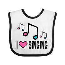 Inktastic Choir Singer Music I Love Singing Girls Baby Bib