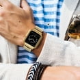 thumbnail image 6 of Stainless Steel Strap Band With Case For Apple Watch Series 7 6 5 4 3 2 1 SE, 6 of 8