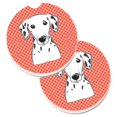 thumbnail image 1 of Ensemble Dalmatien à Carreaux Rouges de 2 Porte-Gobelets sous-Verre de Voiture, 1 of 1