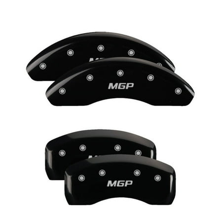 MGP 4 Caliper Covers Engraved Front & Rear MGP Black finish silver ch Fits select: 2006 ACURA 3.2TL, 2004-2005 ACURA TL