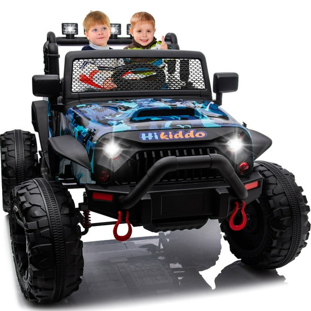 Hikiddo 24V Kids Ride on Truck, 2 Seater Powered Ride on Toy Car with