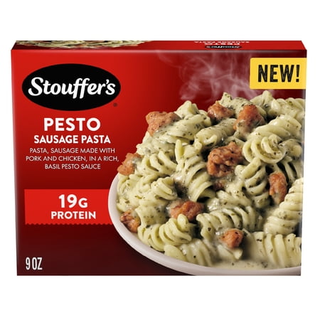 Stouffer's Pesto Sausage Pasta, Single Serve Pasta, Frozen Meals 9 oz (Frozen)