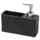 thumbnail image 4 of Organizador de dispensador de jabón compacto y resistente con compartimento de almacenamiento, fácil de usar, regalos Negro, 4 of 9