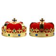 thumbnail image 4 of King Crown Creative Funny Decorative Rhinestone Prince Crown Party Crown, 4 of 10