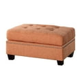 thumbnail image 4 of Polyfiber 3 Piece Sectional Set With Plush Cushion In Orange, 4 of 5