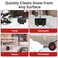 thumbnail image 2 of Pelle à Neige Robuste de 29 Pouces avec Roues – Lame Réglable, Poignée à Hauteur et Angle 5 Positions, Poussoir Ergonomique pour Économiser de l'Espace, Résistant à la Rouille – Noir, 2 of 8