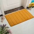 thumbnail image 2 of JHGoosa Memory Foam Bath Mat Bathroom Rugs Toilet Soft Non Slip Mat Bathroom Bedroom Floor Shower Rug Decor Comfortable Water Absorbent Machine Washable Easier To Dry Floor Rug Mats "Khaki", 2 of 4