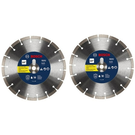 Bosch DB1041 10 Inch Segmented Diamond Circular Saw Blade, 2 Pack