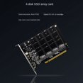 thumbnail image 4 of Tarjeta de matriz de 4 discos NVMe PH44, tarjeta PCI-E, tarjeta de expansión con división de señal, tarjetas divididas NVMe PCIe 4.0 3.0 X16, 4 of 8