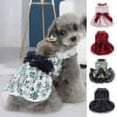 thumbnail image 2 of Dog Dress Puppy Skirt Dog Princess Dresses Wedding Lace Edge Dress Luxury Bow Dog Dresses Costume for Small Dogs Girl Cat, 2 of 8