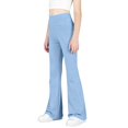 thumbnail image 5 of Piuwrlz Girls Boys Flared Pants for Kids Fleece Sweatpants With Pocket Pant Light Blue Size 14-15 Years, 5 of 7