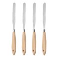 thumbnail image 1 of 4 Pieces 17# Painting Palette Knife Pointy Stainless Steel Art Spatula Scraper Mixing Tools, 1 of 7