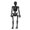 Black, variant on Stretchy Soft Rubber Skeleton Figurine, 3.5in Flexible Halloween Tabletop Party Decor Ornament