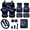 Cosmic Wolf, variant on Car Seat Cover Full Set, with Key Pendant Car Seat Covers, 17 Pieces Quick Installation Suitable for Cars SUVs Pickup Truck