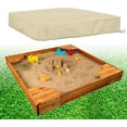 thumbnail image 1 of Couverture de Bac à Sable, Couverture de Bac à Sable pour Enfants pour Protection du Sable et des Jouets, Couverture Protectrice Carrée avec Cordon de Serrage 200*200*20cm, 1 of 5