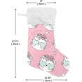 thumbnail image 7 of SKYSONIC Christmas Stocking Personalized Cat Large Candy Stocking Hanging Gift Xmas Stockings Decoration 1 PC for Family Holiday Party Ornaments Decor Fireplace, 7 of 7