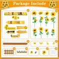 Bee Decorative Paper 60 Pcs Sunflower Bulletin Board Decorations Adventures in Learning ...