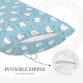thumbnail image 3 of Lsque Funny Chicken Pattern Pillow Case – Soft & Cozy Throw Pillow Cover, Hypoallergenic Cushion Case for Sleeping Women with Envelope Closure-16"x24", 3 of 6