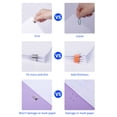 thumbnail image 2 of Deli Distributeur de Pinces à Papier Distributeurs de Pinces à Palourdes Rapides avec 8 Pinces de Recharge Kit Papeterie, 2 of 8