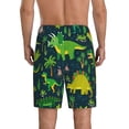 thumbnail image 3 of Bixox Men's Dinosaurs printed lightweight casual shorts, soft sleep shorts with pockets., 3 of 7