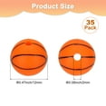 thumbnail image 3 of Lot de 35 Perles de Balles de Sport 12mm Orange Rouge Rondes en Caoutchouc pour Bricolage/bracelet/collier, 3 of 7
