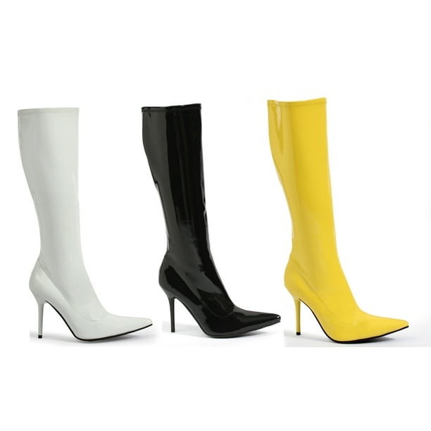 pointy knee high boots