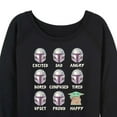 thumbnail image 3 of Star Wars - Mandalorian Moods - Women's French Terry Long Sleeve Pullover, 3 of 5