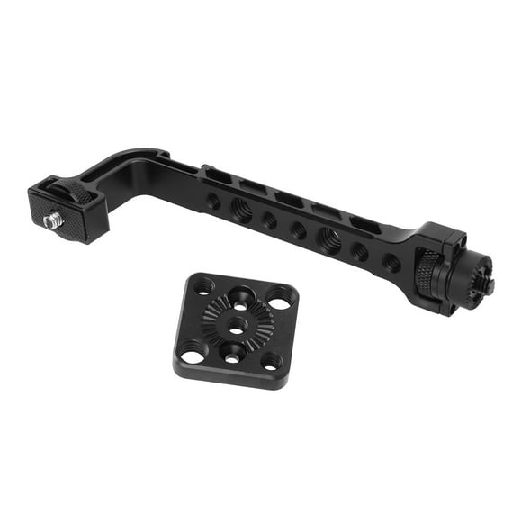 Soporte de expansión multifunción, soporte de extensión para monitor, soporte de agarre manual para video de 360 grados con placa de zapata fría, soporte de extensión para monitor con rotación de gra
