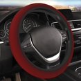thumbnail image 4 of Uemuo Red Geometric Printed Car Elastic Steering Wheel Cover - Universal Car Accessory for Diverse Cars Anti-Slip, and Comfortable- 15", 4 of 8