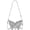 Silver, variant on Hsqqdc Butterfly Shaped Mini Evening Clutch, Sparkling Metal Chain Shoulder Messenger Bag for Women, Wedding Use