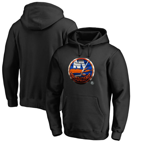 Men's Black New York Islanders Midnight Mascot Pullover Hoodie