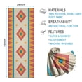 thumbnail image 2 of Colorful Geometric Striped Pattern Hot Yoga Mat Towel Non Slip for Hot Yoga - Quick-Drying Yoga Mat Cover with 4 Corner Pockets with Travel Bag - Hot Yoga Towel Non Slip 74"x26", 2 of 6