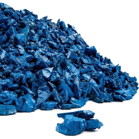 Playsafer 40 Pound Bag of Outdoor Rubber Playground Mulch, Royal Blue