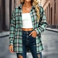 thumbnail image 2 of Enjoytime Womens Button Down Shirt Plaid Collared Long Sleeve Tops Fall Fashion Business Casual Blouses, 2 of 7