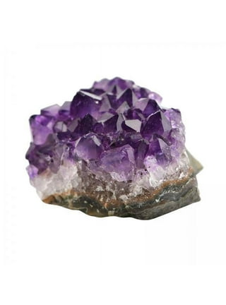 Crystal Allies Materials: All Natural Purple Amethyst Crystal Cluster Geode Healing Stone for Mediation and Reiki from Brazil - 3lb, Men's, Size: 4