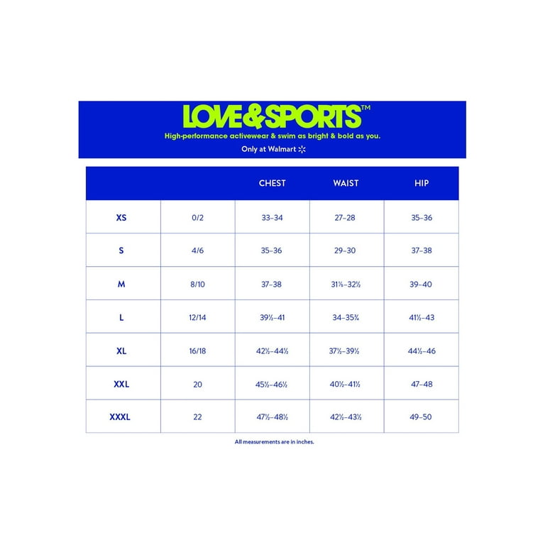 Love & Sports Women's Performance Leggings with Side Pockets, 25” Inseam,  Sizes XS-XXXL 