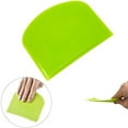 thumbnail image 4 of 2PC Plastic Cake Cream Spatula Dough Butter Batter Scraper Baking Tools/ 2Pc Dough Scraper Baking Tools Soft Scraper Green, 4 of 8