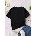 thumbnail image 2 of Children's T-shirt Cartoon Milk Tea Cat Print Girls Short Sleeve Summer Top, 2 of 6