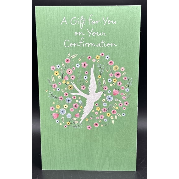 Confirmation Greeting Card w/Gift Pocket and Envelope