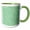 Green/White, variant on 3drose, Green Glitter, 11oz Mug