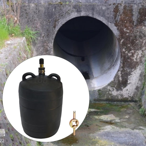 Tapón de tubería inflable, inspección de tuberías de aguas residuales, reparación de tuberías municipales, bola de prueba de plomería portátil, tapón DN100