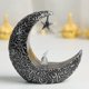thumbnail image 1 of Vela LED Luna Ramadán Linterna Eid Mubarak Linterna Dormitorio Decoración del Hogar (Plata), 1 of 8