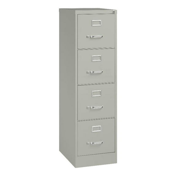 UrbanPro 4-Drawer Contemporary Metal Vertical Filing Cabinet in Light Gray