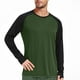 thumbnail image 1 of Blusas y camisas de manga larga con cuello redondo para hombre, estilo casual, de moda, de color liso, deportivas, con empalme de aberturas para los dedos, blusa de manga larga con cuello redondo, blu, 1 of 8