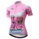 thumbnail image 3 of Maillot de ciclismo Weimostar Flower para mujer, ropa de ciclismo de equipo profesional, camisetas de verano para bicicleta de montaña, camiseta de ciclismo de carretera, maillot de ciclismo, 3 of 5